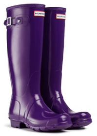 Purple deals hunter boots